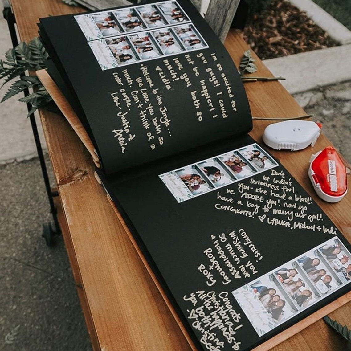 Wedding Keepsake Idea Instax Guestbook, Personalised Photo album with  writing space