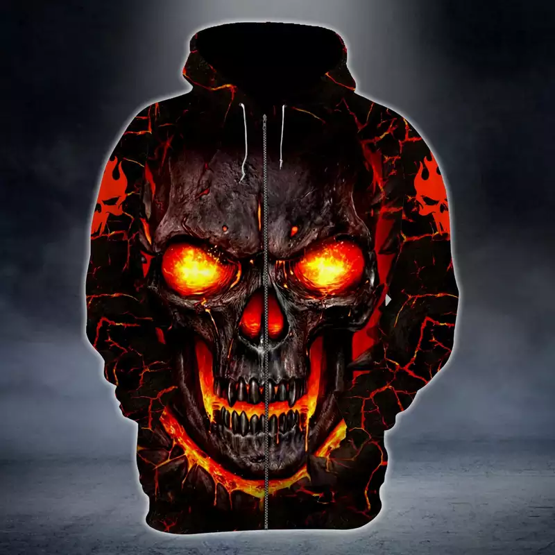 Lava Skull Cincinnati Bengals 3D Hoodie Zip Hoodie, Nfl 3D All Over Print  Hoodie Zip Hoodie - Bluefink